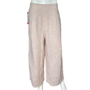 Ella Moss Linen Blend Wide Leg Pants Size Medium NEW